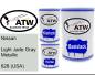 Preview: Nissan, Light Jade Gray Metallic, 628 (USA): 500ml Lackdose + 500ml Klarlack + 250ml Härter - Set, von ATW Autoteile West.